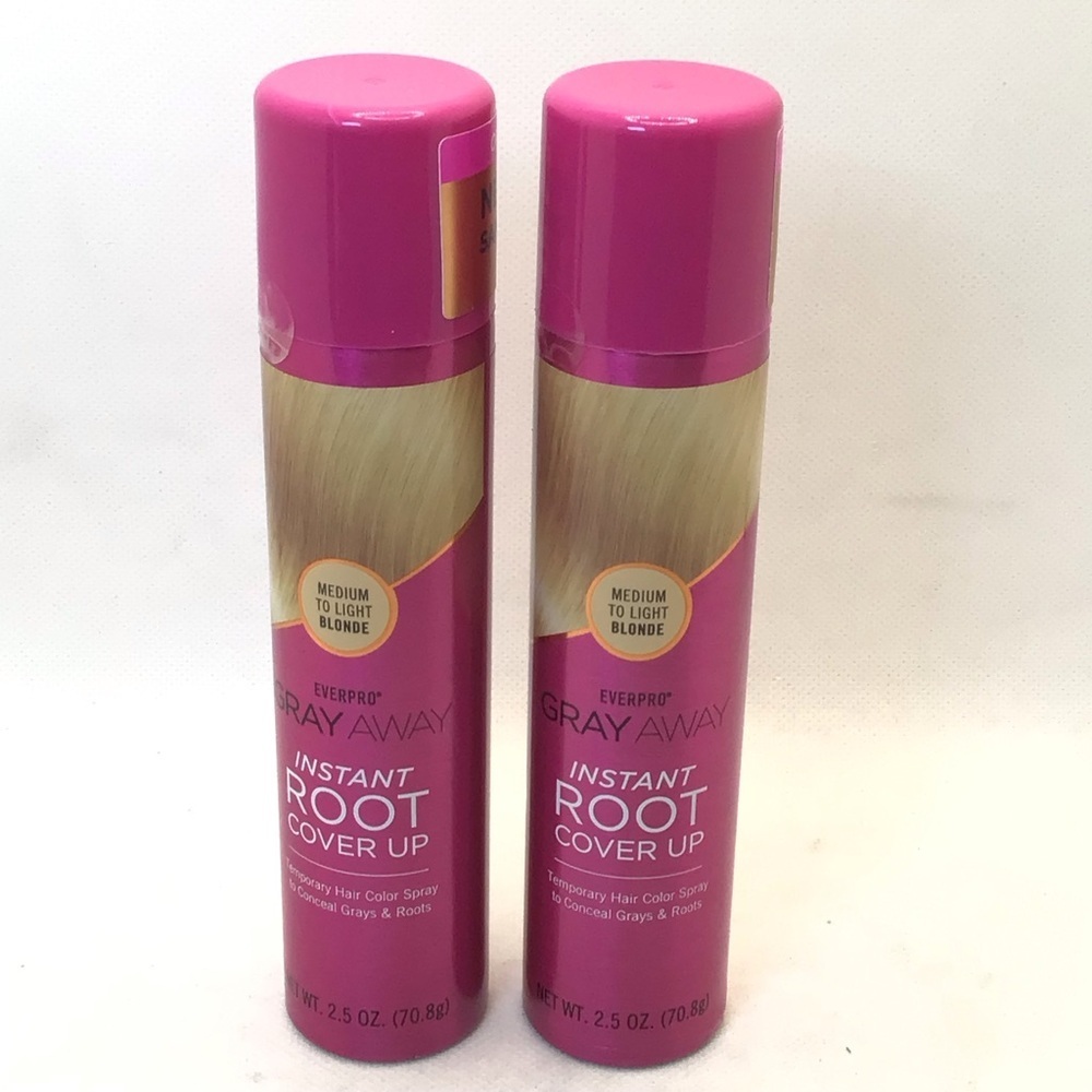 Everpro Gray Away Instant Root Cover Up Spray, 2.5 OZ, Medium/Light Blonde